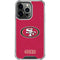 NFL San Francisco 49ers Distressed iPhone 16 Pro Clear Case